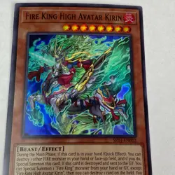 yugioh Fire King High Avatar Kirin SR14-EN002 Fire Kings Structure Deck Rare - Image 2