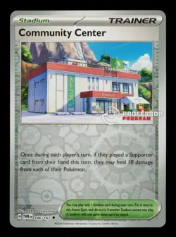 Pokemon Card Community Center Professor Program 146/167 Promo TWM EX 2024 (3) - Image 1