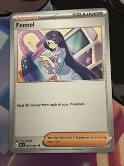 Fennel 082/086 Black Bolt BLK English Pokemon Card NM - Image 1