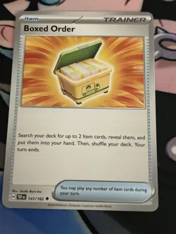 Boxed Order - 143/162 Temporal Forces Trainer Pokemon Card - Image 1