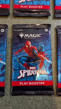Magic: The Gathering Marvel’s Play Booster Pack Spider-Man Lot of 10 - Image 2
