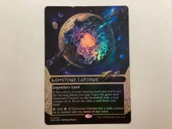 MTG Edge Of Eternities GEMSTONE CAVERNS Borderless Foil NM (BIN) Graded Power - Image 1