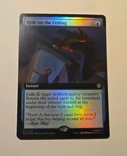 Hide on the Ceiling (Extended Art) Foil - 0249 - Marvel's Spider-Man MTG - Image 1