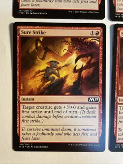 4x Mtg Core Set 2019 M19 Sure Strike NM Magic The Gathering - Image 2