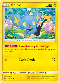 Shinx 45/156 Common | Ultra Prism | Pokemon Card - Image 1