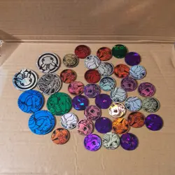 Lot Of 38 Official Pokemon Trading Card Game Collectible Coins Great Condition - Image 1