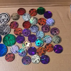Lot Of 38 Official Pokemon Trading Card Game Collectible Coins Great Condition - Image 2