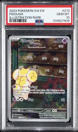 2023 POKEMON SVI EN-SCARLET & VIOLET ILLUSTRATION RARE #213 FIDOUGH PSA 10 - Image 1