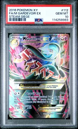 2016 POKEMON XY STEAM SIEGE #112 FULL ART/M GARDEVOIR EX PSA 10 - Image 1