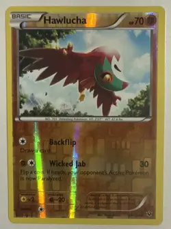 Pokemon XY Fates Collide Hawlucha Reverse Holo 48/124 Near Mint - Image 1