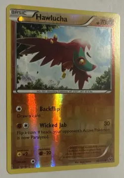 Pokemon XY Fates Collide Hawlucha Reverse Holo 48/124 Near Mint - Image 2