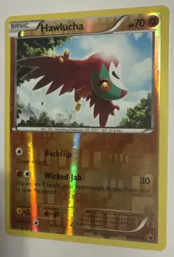 Pokemon XY Fates Collide Hawlucha Reverse Holo 48/124 Near Mint - Image 3