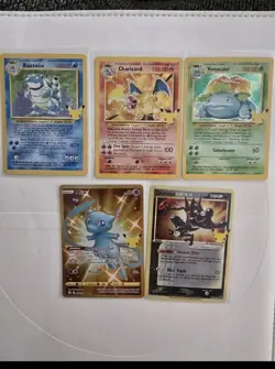 Pokemon 25th Anniversary Charizard Venusaur Blastoise Greninja Mew - Image 1