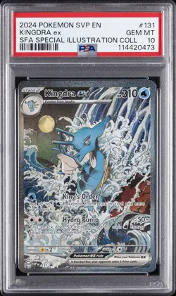 2024 POKEMON SVP EN-SV BLACK STAR PROMO #131 KINGDRA EX PSA 10 - Image 1