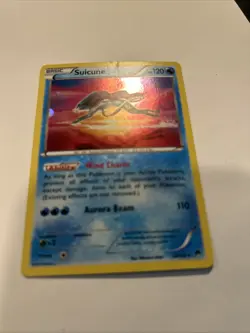 Pokemon TCG Suicune Breakpoint Cosmo Holo Rare 30/122 - Image 1