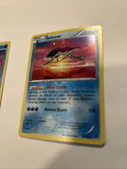 Pokemon TCG Suicune Breakpoint Cosmo Holo Rare 30/122 - Image 3