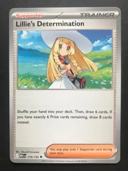 2 X Lillie’s Determination 119/132 Mega Evolution Pokemon Cards Useful Trainer - Image 3