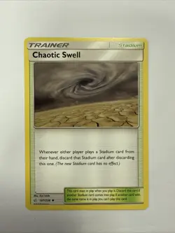 187/236 Chaotic Swell | Uncommon | Cosmic Eclipse Pokemon Trading Card Game - Image 1