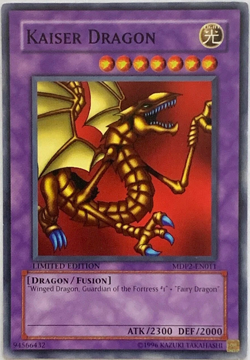 Kaiser Dragon MDP2-EN011 Common McDonalds Pack 2 Yugioh TCG Card Ltd Edition - Image 1