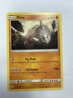105/236 Onix | Common Card | Cosmic Eclipse Pokemon Trading Card Game TCG - Image 1