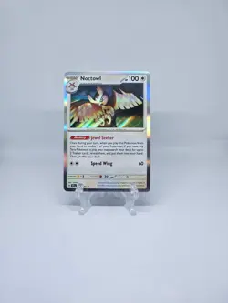 115/142 NOCTOWL | RARE HOLO | STELLAR CROWN POKEMON CARD - Image 1