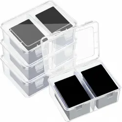 300 Card Storage Box Compatible with Mtg TCG Clear Plastic Trading Card Stora... - Image 1