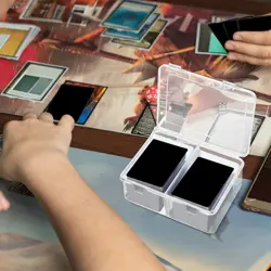 300 Card Storage Box Compatible with Mtg TCG Clear Plastic Trading Card Stora... - Image 5
