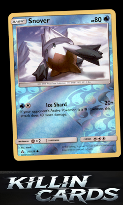 Reverse Holofoil Snover 37/156 Pokemon Common SM - Ultra Prism Card NM - Image 1