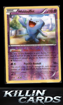 Reverse Holofoil Wobbuffet 36/119 Pokemon Uncommon XY - Phantom Forces Card NM - Image 1
