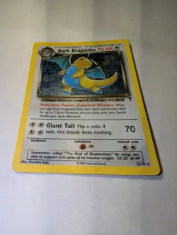 Pokemon TCG Dark Dragonite Holo Card (LP) 5/110 Legendary Collection 2002 - Image 4