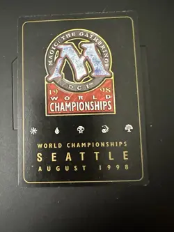 MTG Framebreak Acrylic Pen Black Lotus On Seattle 98 World Champ Card By Sierra - Image 2