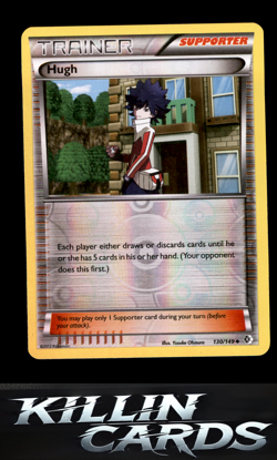 Reverse Holofoil Hugh 130/149 Pokemon Uncommon Boundaries Crossed Card NM - Image 1