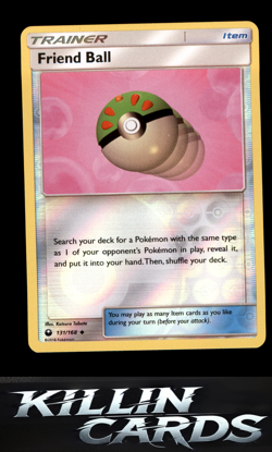 Reverse Holofoil Friend Ball 131/168 Pokemon Uncommon SM - Celestial Storm Card - Image 1