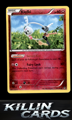 Reverse Holofoil Klefki 73/111 Pokemon Uncommon XY - Furious Fists Card NM - Image 1