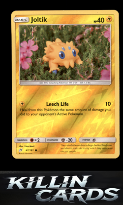 Reverse Holofoil Joltik 47/181 Pokemon Common SM - Team Up Card NM - Image 1