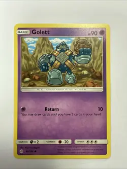 89/236 Golett | Common Card | SM12 Cosmic Eclipse Pokemon Trading Card Game TCG - Image 1