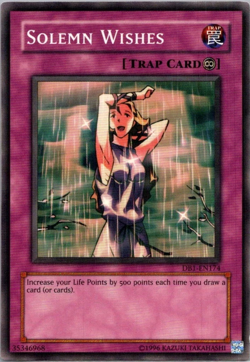Solemn Wishes - Dark Beginning 1 #DB1-EN174 COMMON YuGiOh TCG Card - Image 1