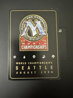 MTG Framebreak Acrylic Pen Black Lotus On Seattle 98 World Champ Card By Sierra - Image 2