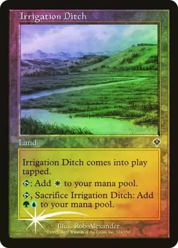 Invasion MTG FOIL Irrigation Ditch Magic - Image 1