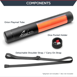 Black XL Orion Playmat Tube - TCG Mtg Playmat Tube Case with Waterproof Zipper, - Image 5
