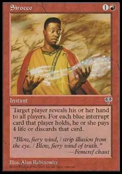 Sirocco - Light Play MTG Mirage - Image 1