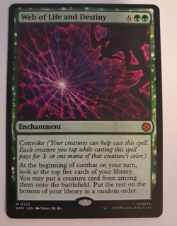 Web of Life and Destiny NM/M Spiderman MTG MAGIC THE GATHERING - Image 1