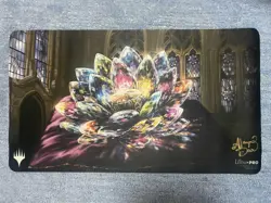 Mtg Jeweled Lotus Signed Playmat - Image 1