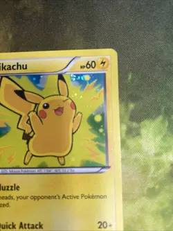 Pikachu 42/146 Cosmos Holo Lego Movie Exclusive 2014 Pokemon XY **Swirl** - Image 3