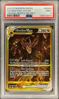 PSA 9 - GIRATINA VSTAR - GG69/GG70 - CROWN ZENITH SWSH GOLD POKEMON - Image 1