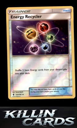 Reverse Holofoil Energy Recycler 123/145 Pokemon Uncommon SM - Guardians Rising - Image 1