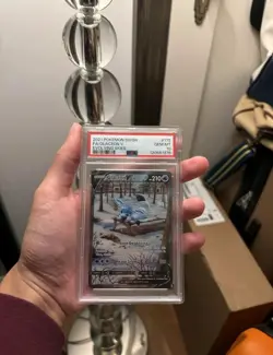 2021 POKEMON EN SWSH EVOLVING SKIES #175 FULL ALT ART GLACEON V PSA 10 GEM MINT! - Image 1