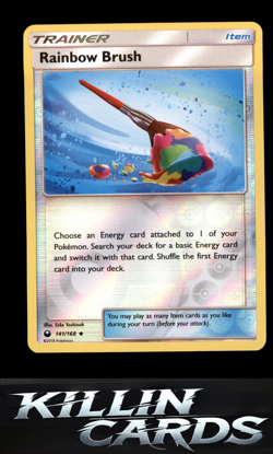 Reverse Holofoil Rainbow Brush 141/168 Pokemon Uncommon SM - Celestial Storm Car - Image 1