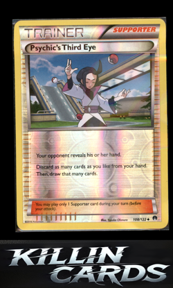 Reverse Holofoil Psychic's Third Eye 108/122 Pokemon Uncommon XY - BREAKpoint Ca - Image 1