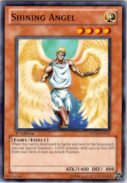 Shining Angel SDLS-EN015 1st Edition Common YuGiOh TCG Card - Image 1